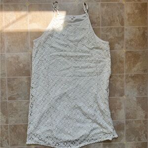 C White Lace Halter dress